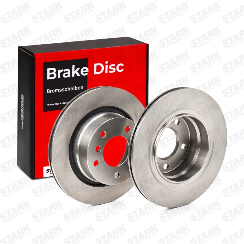 Image of STARK SKBD-0022418 Brake disc Rear Axle, Vented, Cast Iron, Uncoated, Untreated, without bolts/screws Cast Iron Brake Disc (82)