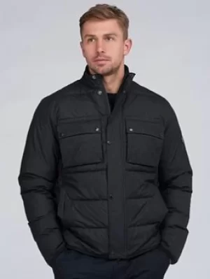 Image of Barbour International Transmission Throttle Baffle Quilt, Black, Size S, Men