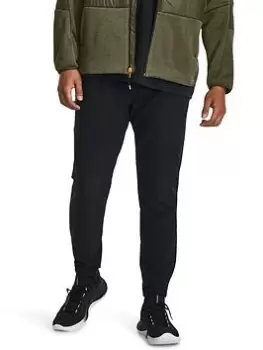 Image of Under Armour Mens Training Stretch Woven Cold Weather Joggers - Black, Size 2XL, Men