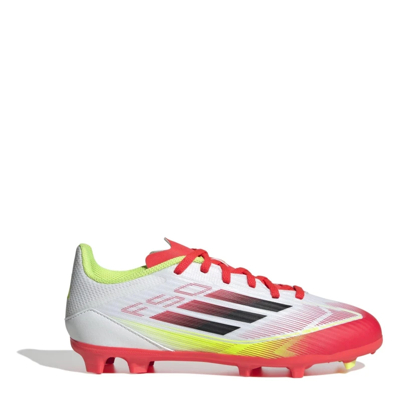Image of adidas F50 Academy Childrens Firm Ground Football Boots - White White C10