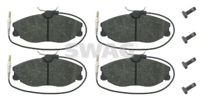 Image of Brake pad set SWAG 62 91 6257
