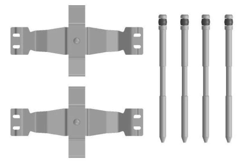 Image of Brake pad fitting kit TEXTAR 82557500
