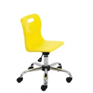 image of TC Office Titan Swivel Junior Chair with Castors, Yellow