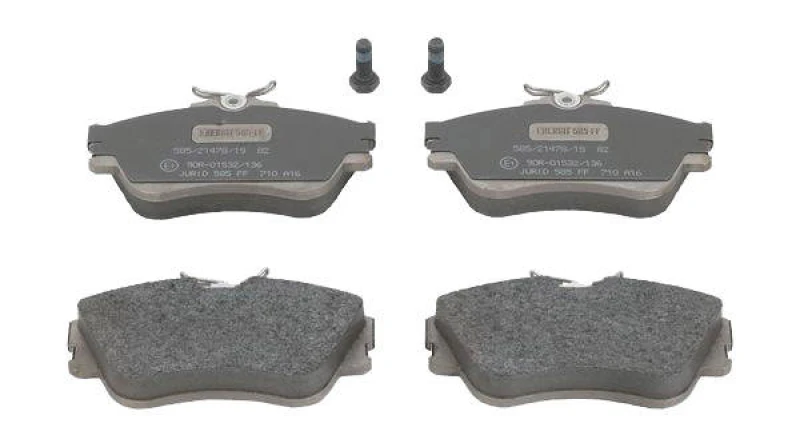Image of JURID 571847J Brake pad set not prepared for wear warning indicator, with accessories Brake Pad Set,disc brake (402)