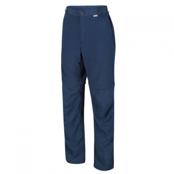 Image of Regatta Leesville II Walking Zip Off Trousers Long Leg - Dark Denim