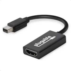 image of Plugable Technologies Active Mini DisplayPort (Thunderbolt 2) to HDMI 2.0 Adapter