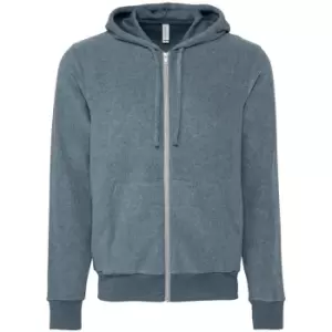 image of Bella + Canvas Unisex Adult Sueded Hoodie (M) (Slate Heather)