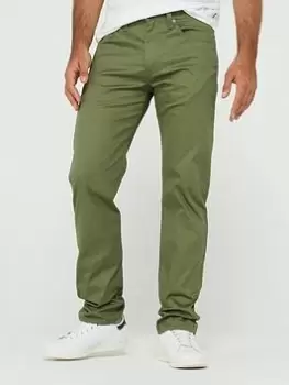 image of Levis 502 Tapered Fit Jeans - Green, Size 30, Inside Leg Regular, Men