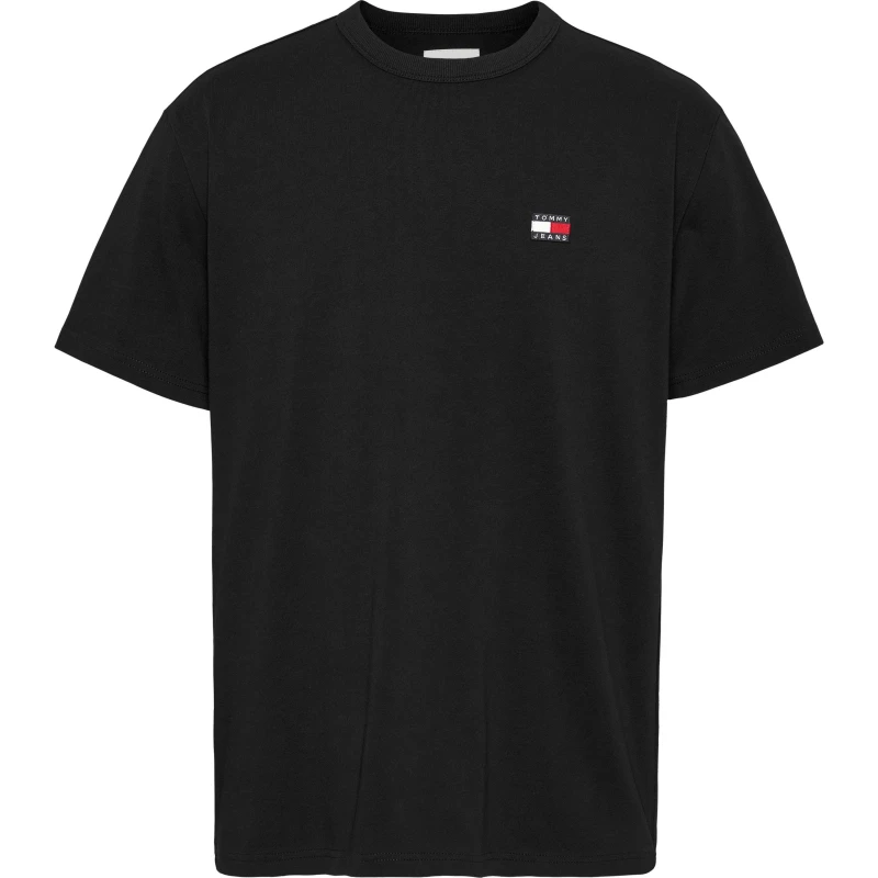 Image of Tommy Jeans Classic Tommy Small Badge T Shirt - Black 2XL