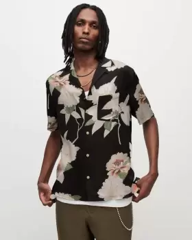 image of AllSaints Alamein Floral Shirt