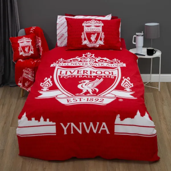 image of Liverpool FC Red Kids Bedding Set - Single