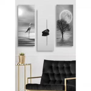 Image of MDF0087 Multicolor Decorative MDF Painting (3 Pieces)