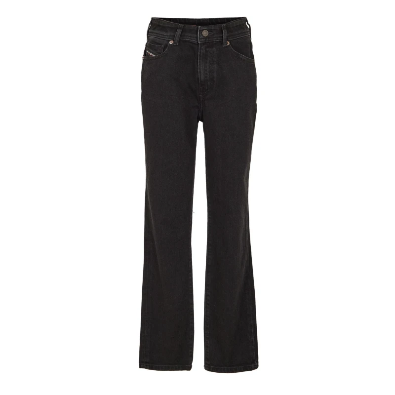 Image of Diesel Womens 2004 Pntl Straight Leg Jeans Blk Gry Denim female 24 L32
