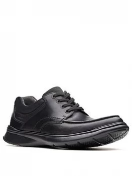 Image of Clarks Cotrell Edge Shoe - Black Smooth Lea, Size 7, Men