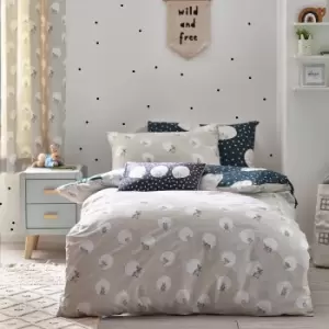 Image of Peter Rabbit Spot Me Charcoal Duvet Cover and Pillowcase Set Charcoal