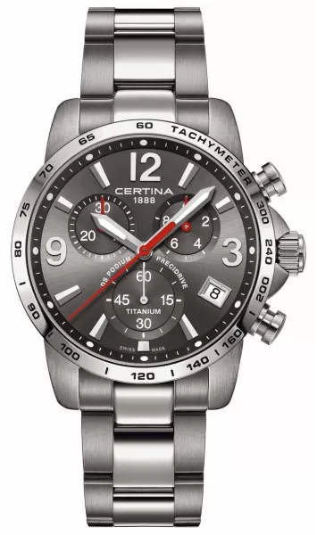 Image of Certina C0344174408700 Mens DS Podium Titanium 41mm Case Watch