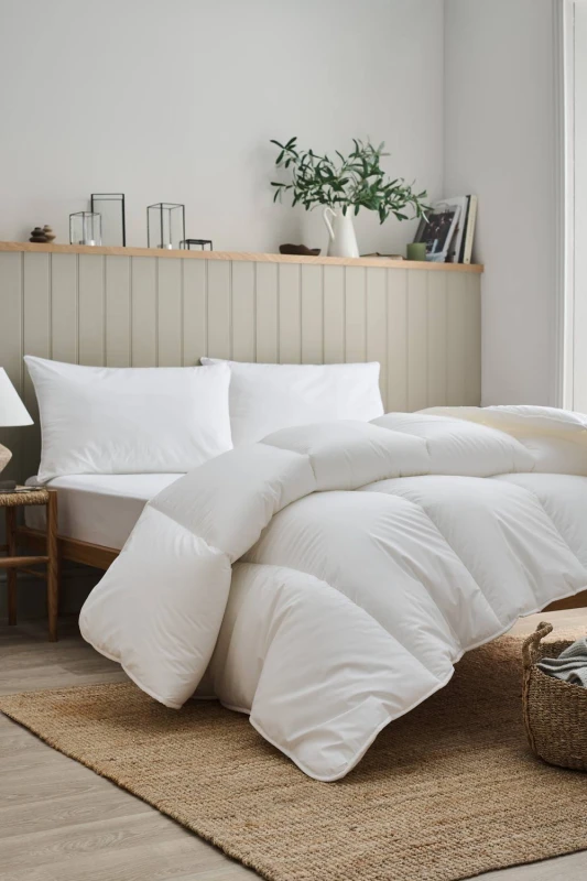Image of CHRISTY Classic Filled Non-Feather Winter 13.5 Tog Duvet in White Size: Double White Unisex Double