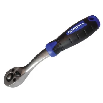 image of Faithfull Ratchet Handle Quick-Release 72 Teeth 3/8in Drive