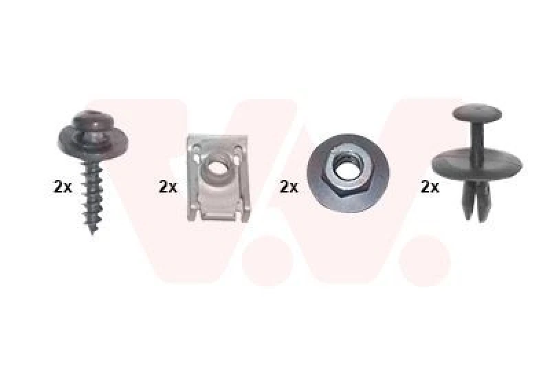 Image of VAN WEZEL Mounting Kit, bumper VAN WEZEL 4032793
