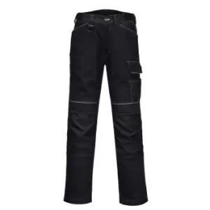 Image of Portwest Mens PW3 Work Trousers (30R) (Black)