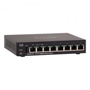 image of Cisco SG250-08 Managed L2/L3 Gigabit Ethernet (10/100/1000) Black