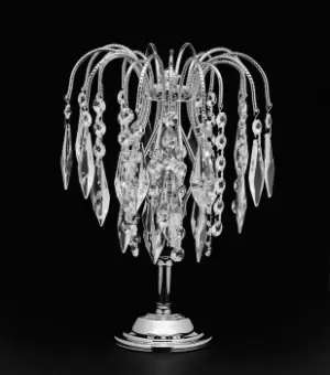 Image of Shower 1 Light Gold Table Lamp Heritage Crystal