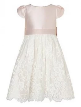 Monsoon Girls Duchess Twill Lace Bridesmaid Dress - Pink, Size 11 Years, Women