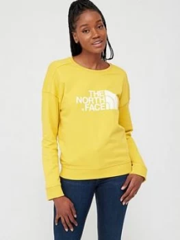 image of The North Face Drew Peak Crew Sweatshirt - Yellow