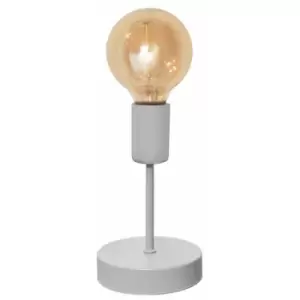 image of Helam Tube Table Lamp Grey 12cm