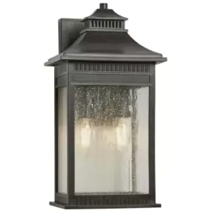 image of Elstead Livingston - 2 Light Medium Wall Lantern - Imperial Bronze Finish, E14