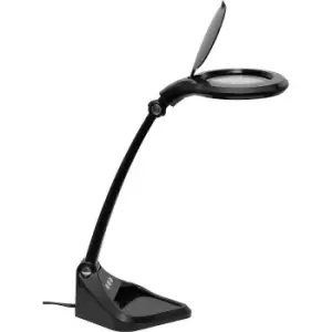 Image of MAUL MAULiris LED magnifying lamp, dimmable, 470 lumen, 7 W, black