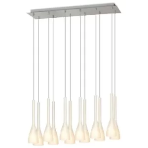 image of Linea Verdace Vase Straight Bar Pendant Ceiling Light Stainless Steel