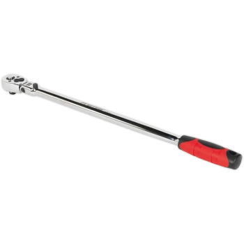 image of Sealey 3/8" Drive Extra Long Flexible Head Fine Tooth Ratchet 3/8"