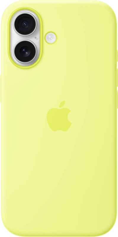 Image of Apple iPhone 17 Silicone Case with MagSafe for iPhone 17 - Neon Yellow