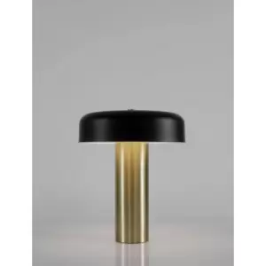 Image of Jasper Integrated LED Table Lamp Gold, Black Aluminium LED 18W 733.9Lm 3000K - Merano