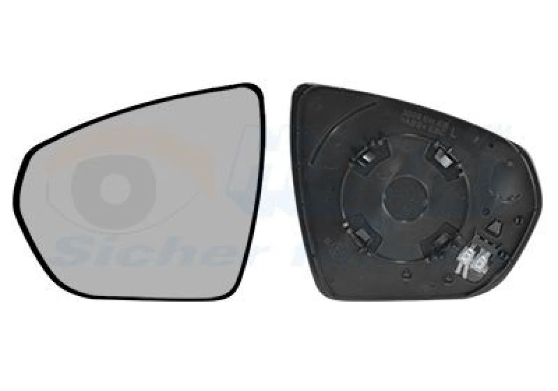 Image of VAN WEZEL Wing mirror glass VAN WEZEL 4084837