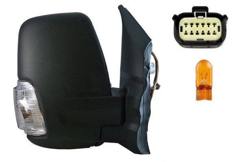 Image of ALKAR 9002734 Wing mirror Right, white, Manual, Convex Outside Mirror (50)