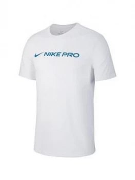 Image of Nike Pro Linear T-Shirt - White