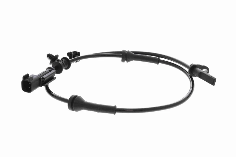 Image of VEMO V58-72-0012 ABS Sensor Green Mobility Parts Front Axle Right, with cable Sensor,wheel speed (412)