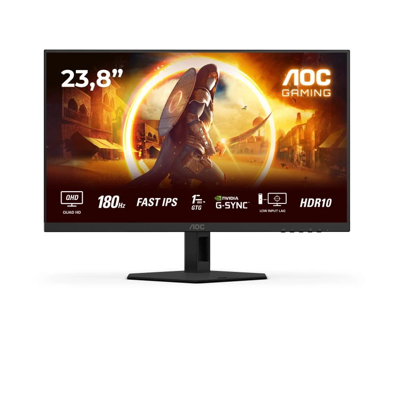 Image of AOC Q24G4RE Quad HD 24" Fast IPS Gaming Monitor - Black 4038986142731