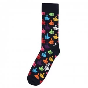 Image of Happy Socks Thumbs Up Socks - Grey