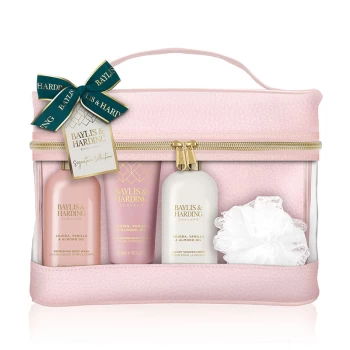 image of Baylis & Harding Jojoba, Vanilla & Almond Oil Luxury Bag Set