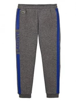 Lacoste Sports Boys Side Stripe Joggers - Grey