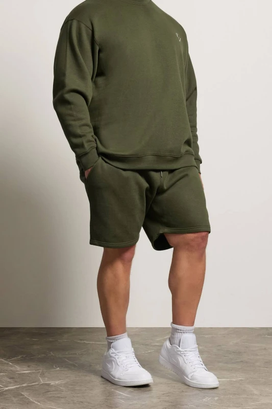 Image of BadRhino Mens Logo Shorts in Olive Size: 1XL Olive Male 1XL