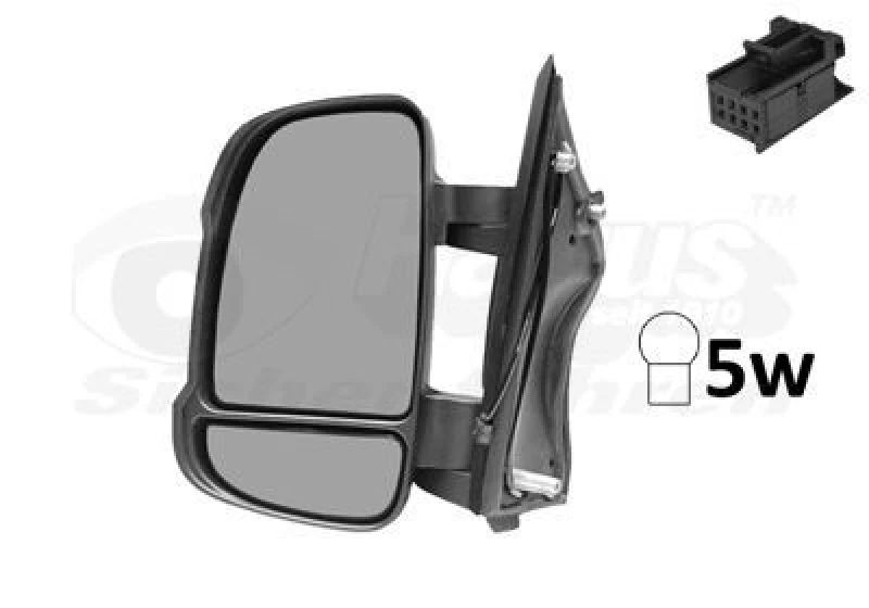Image of VAN WEZEL Wing mirror VAN WEZEL 1651807