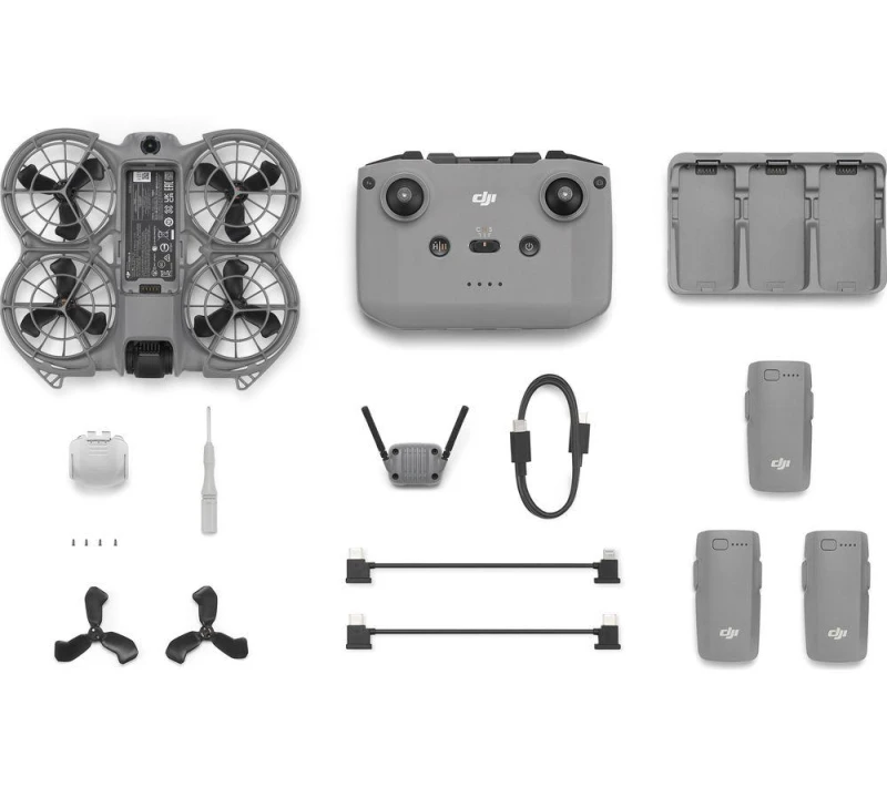 Image of DJI Neo 2 Fly More Combo with RC-N3 Remote Controller - Grey, Silver/Grey 6937224131774