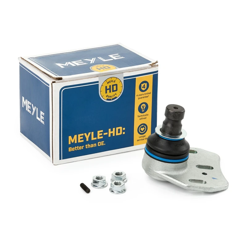 Image of MEYLE 316 010 0019/HD Ball joint Quality, Upper, with fastening/mounting material Support-/Steering Link (2462)
