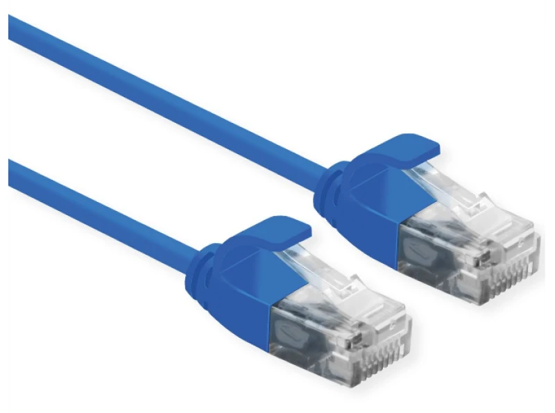 Image of ROLINE 21.15.3943 networking cable Blue 1m Cat6a U/UTP (UTP)