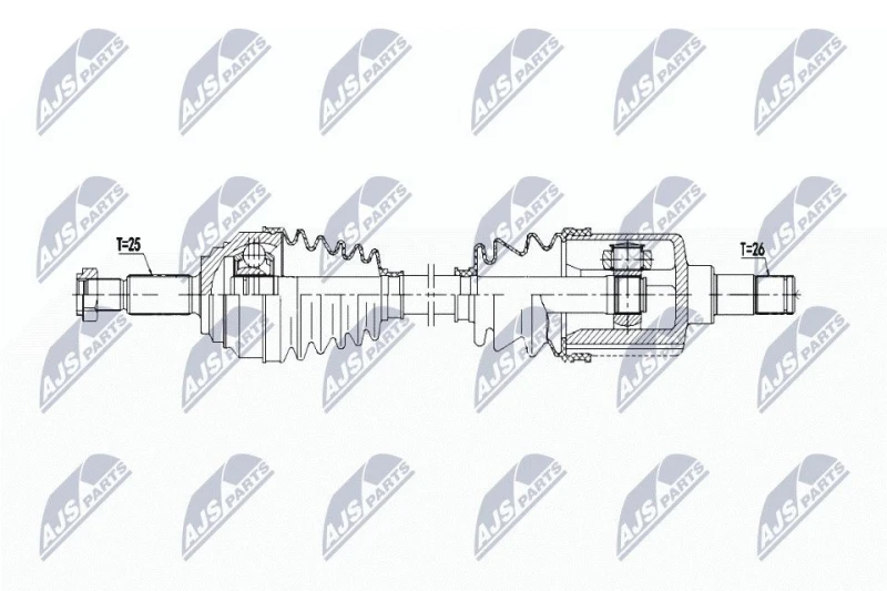 Image of NTY Drive shaft NTY NPW-FR-169