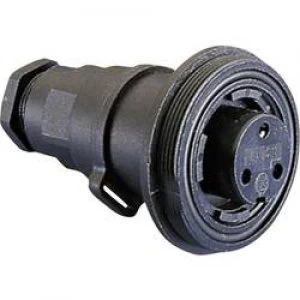 Image of Bulgin PX0732S 3 Pole IP68 Socket Connector Standard Buccaneer In Line Flex Cable Mount 10A